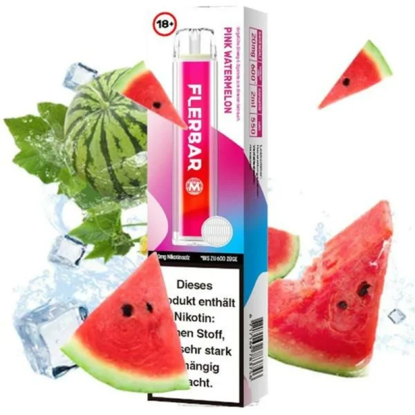 Flerbar M - Einweg E-Zigarette 20 mg/ml Pink Watermelon