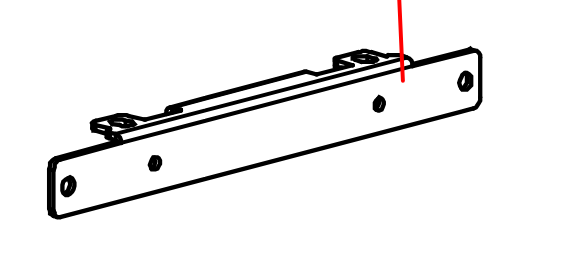 Halterung Frontpaneel
